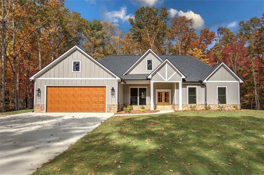 Front exterior of a new home in , Rockmart, GA, highlighting curb appeal (Image 2). Front exterior of a new home in , Rockmart, GA, highlighting curb appeal (Image 2).