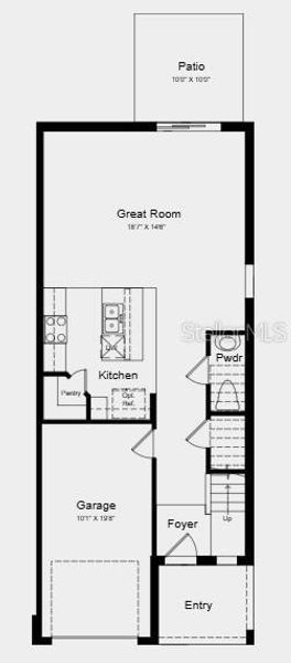 2D floor plan layout of this home in Waterstone, Groveland, FL (Image 2). 2D floor plan layout of this home in Waterstone, Groveland, FL (Image 2).