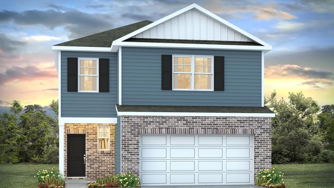 Representative exterior photo of a completed home built from the MANNING by D.R. Horton in Sease's Pond, Gilbert, SC (Image 16).