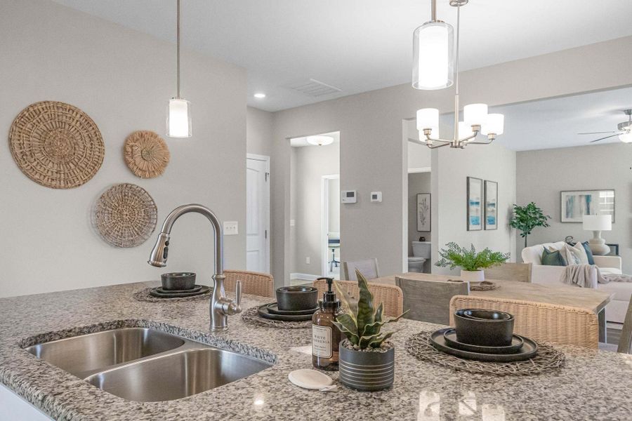 Representative furnished interior of a home built from the Aberdeen by Caviness & Cates Communities in Bartlett Manor, Youngsville (Image 151).