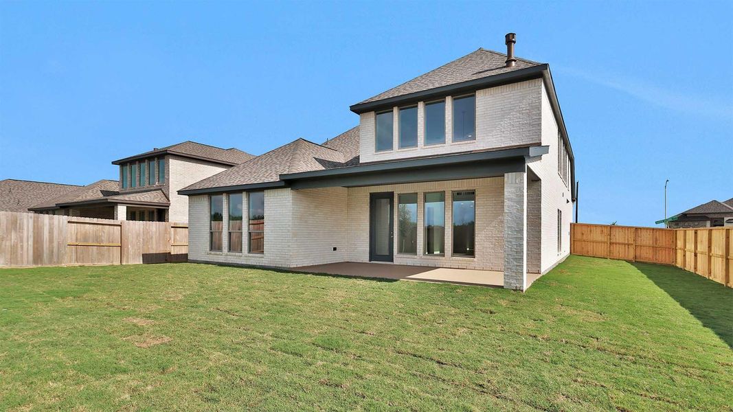 Exterior details and patio area of a home in Valencia, Manvel (Image 3). Exterior details and patio area of a home in Valencia, Manvel (Image 3).