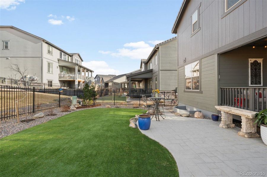 Exterior details and patio area of a home in Red Rocks Ranch, Morrison (Image 3).