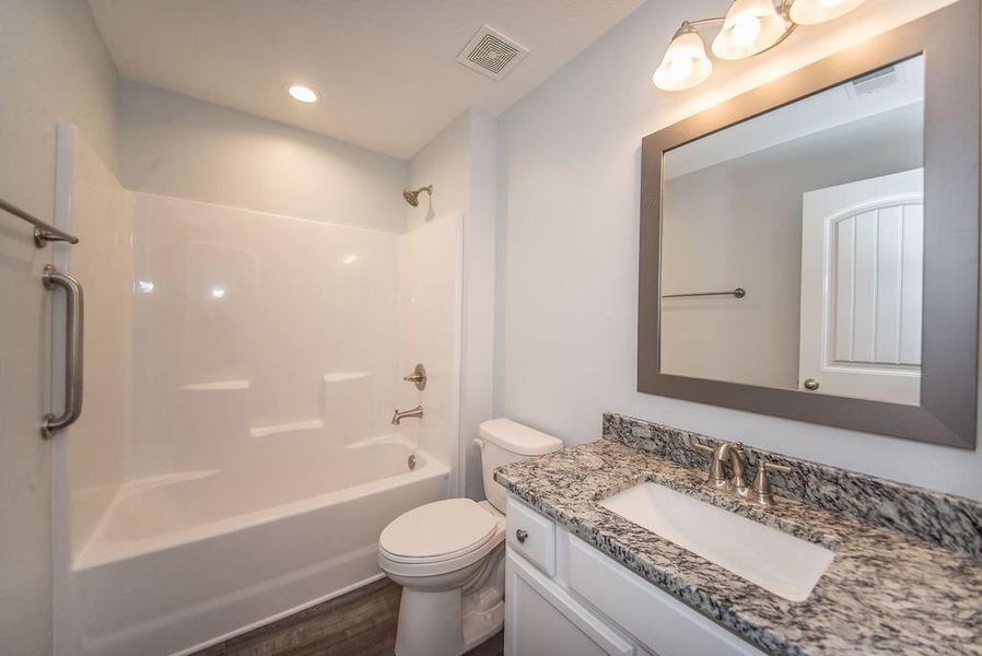 Representative furnished interior of a home built from the Franklin by Enchanted Homes in Fall Creek, Inman (Image 14). Representative furnished interior of a home built from the Franklin by Enchanted Homes in Fall Creek, Inman (Image 14).