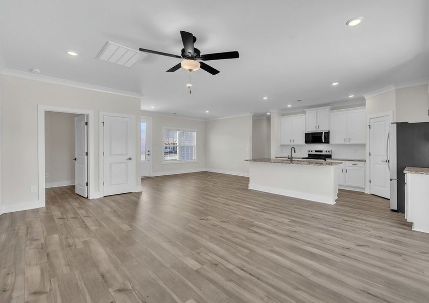 Open-concept layout. Open-concept layout.