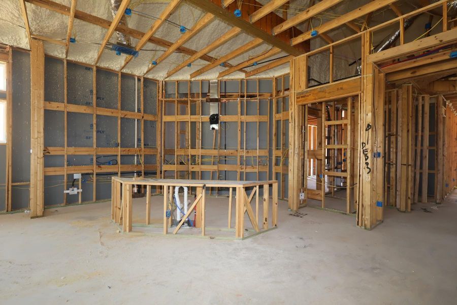 In-progress construction of a new home in Grand Central Park - Ascent Collection, Conroe, TX (Image 10).