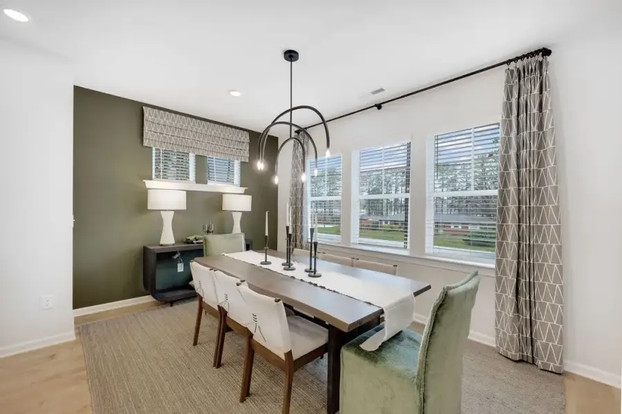 Furnished interior view inside a new home in Buffalo Townes, Garner (Image 14). Furnished interior view inside a new home in Buffalo Townes, Garner (Image 14).