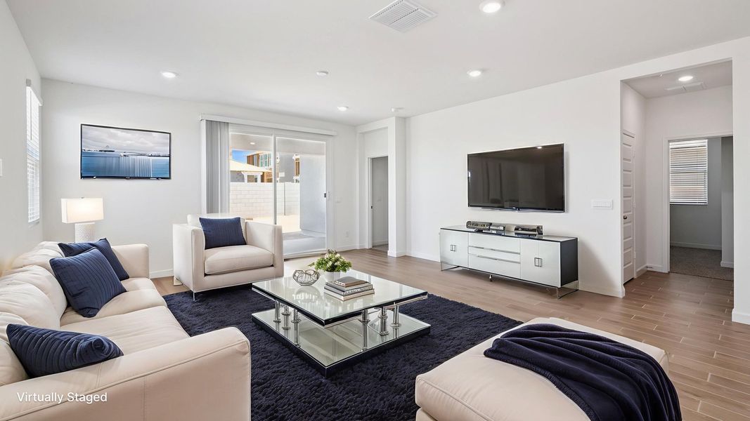 Furnished interior view inside a new home in Apache Farms, Buckeye (Image 5). Furnished interior view inside a new home in Apache Farms, Buckeye (Image 5).