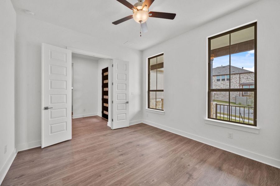 French doors in Study