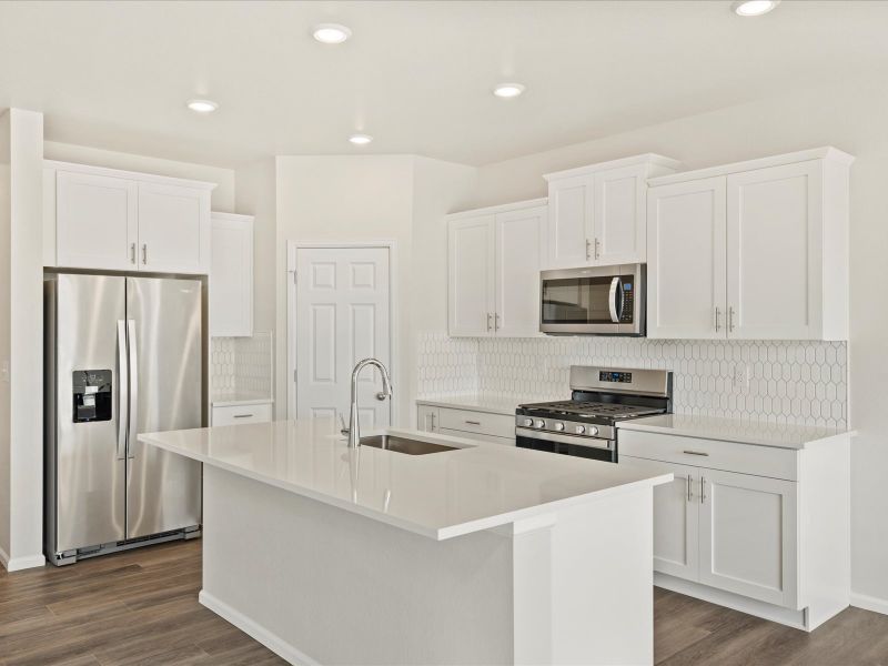 Furnished interior view inside a new home in Buffalo Highlands: The Flora Collection, Commerce City (Image 3).