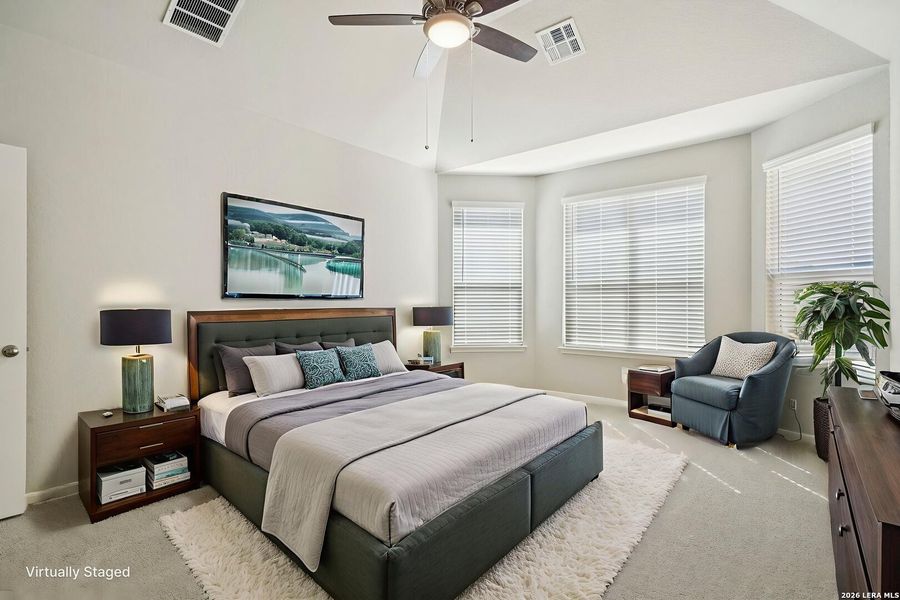 Furnished interior view inside a new home in Estancia Ranch - Classic Series, San Antonio (Image 13). Furnished interior view inside a new home in Estancia Ranch - Classic Series, San Antonio (Image 13).