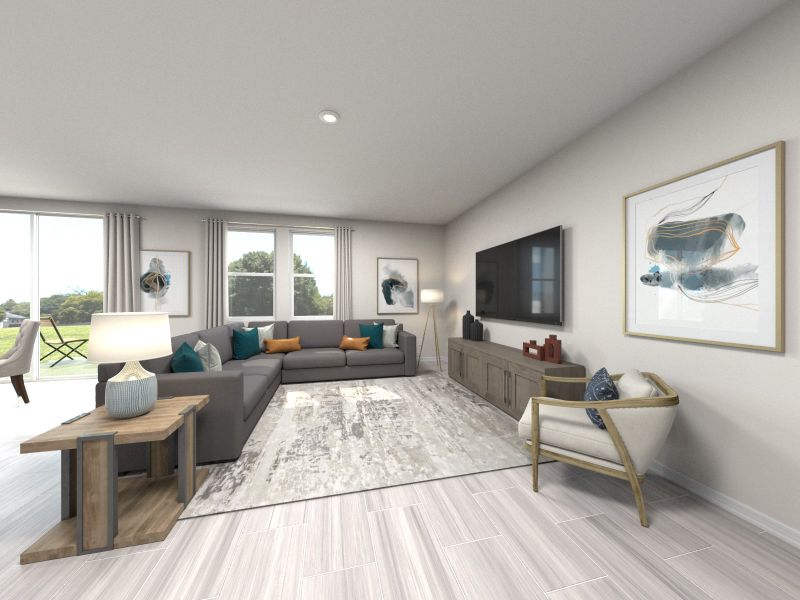 Furnished interior view inside a new home in Leyland Preserve - Classic Series, Brooksville (Image 4).