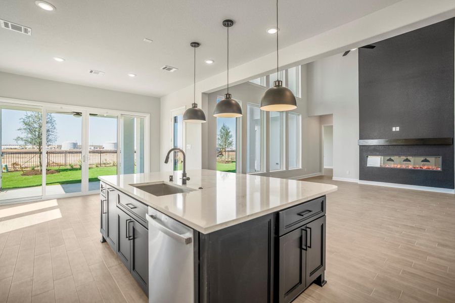 Furnished interior view inside a new home in Jordan Ranch 70' Lots, Fulshear (Image 9).