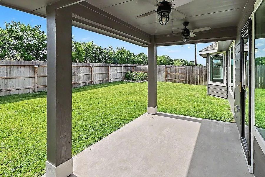 Relax on your back patio Relax on your back patio