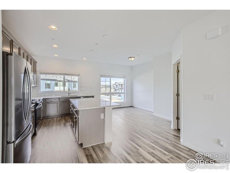 Kitchen and dining area