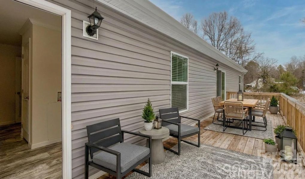 Exterior details and patio area of a home in , Chester (Image 20).