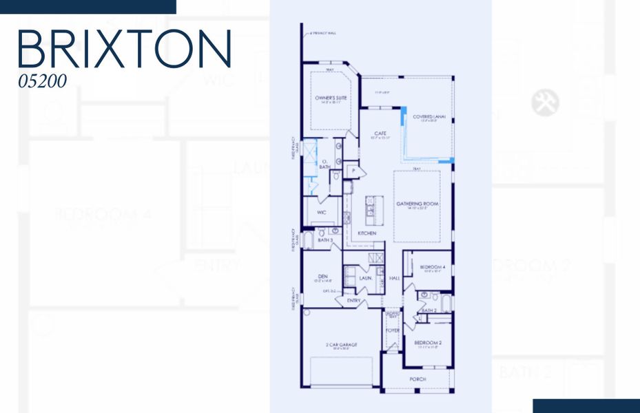 2D floor plan layout of this home in The Reserve at Eastpointe, Palm Beach Gardens, FL (Image 4). 2D floor plan layout of this home in The Reserve at Eastpointe, Palm Beach Gardens, FL (Image 4).