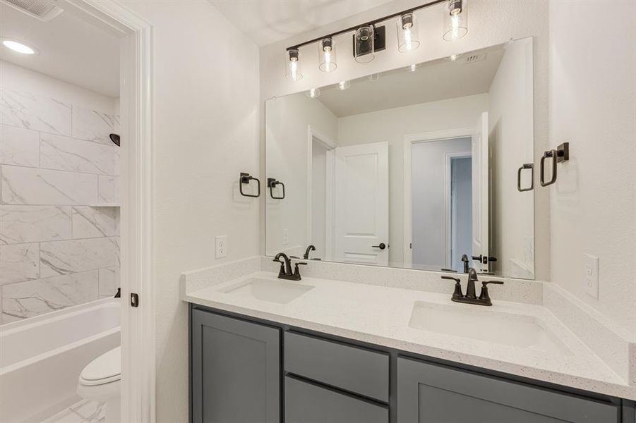 Furnished interior view inside a new home in Coyote Crossing, Godley (Image 16).