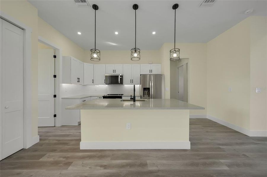 Furnished interior view inside a new home in , Cape Coral (Image 14). Furnished interior view inside a new home in , Cape Coral (Image 14).