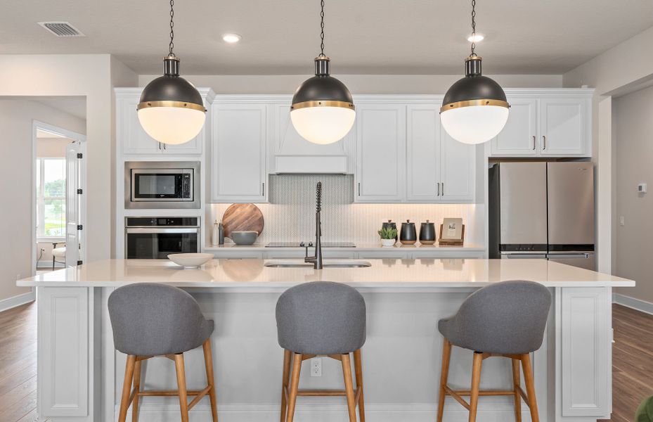 Furnished interior view inside a new home in Sunrise Estates, West Melbourne (Image 8).
