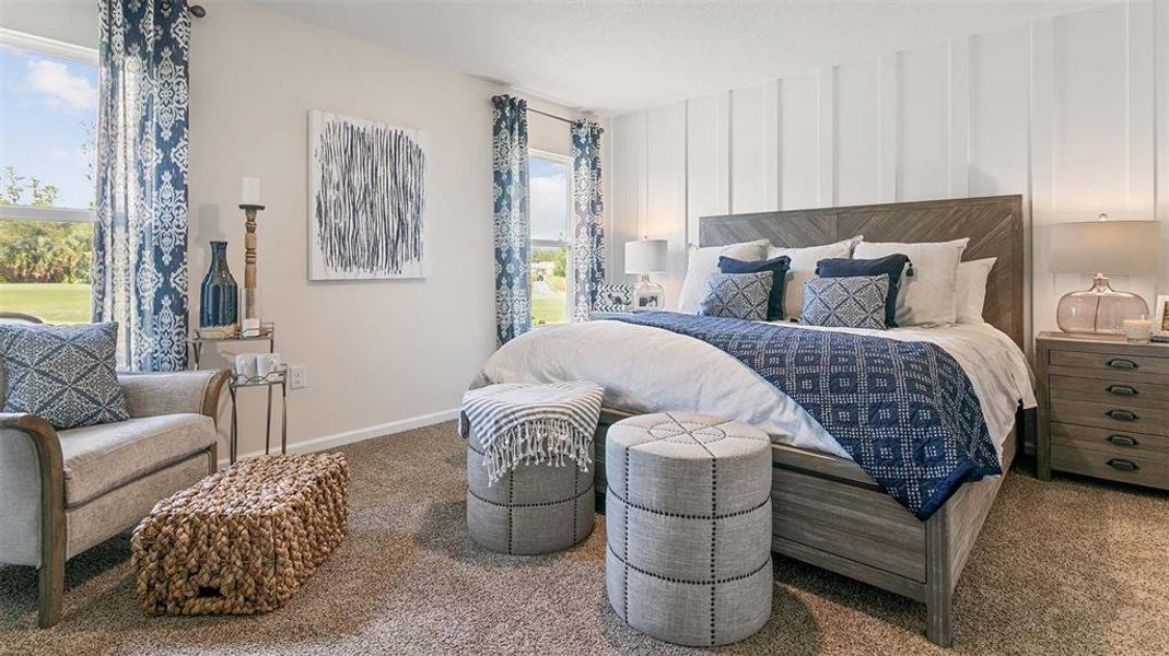 Furnished interior view inside a new home in Entrada, St. Augustine (Image 11).