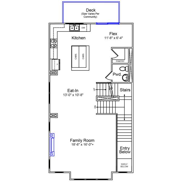 2D floor plan layout of this home in Sweetbrier, Durham, NC (Image 3).