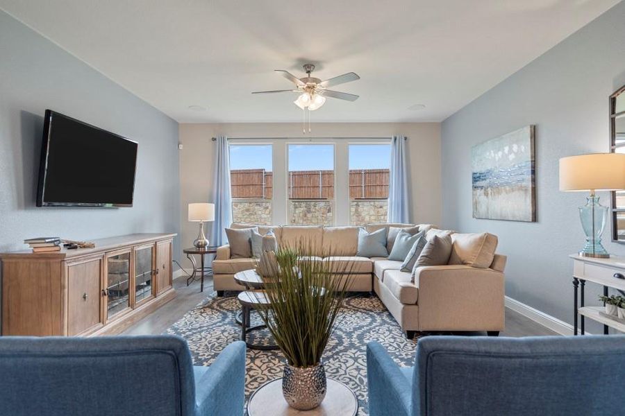 Furnished interior view inside a new home in , Justin (Image 24).