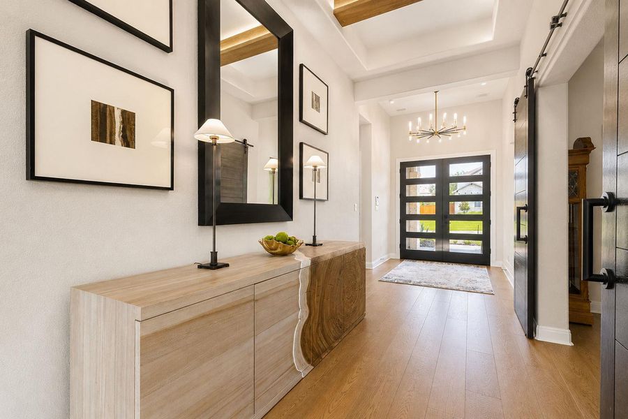 Furnished interior view inside a new home in , Dripping Springs (Image 10).