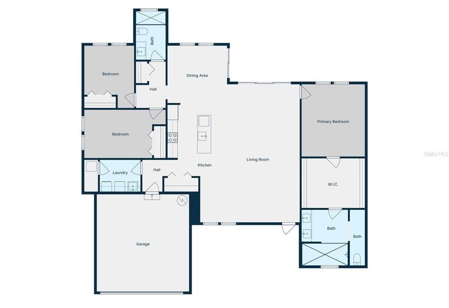 2D floor plan layout of this home in , Port Charlotte, FL (Image 5).