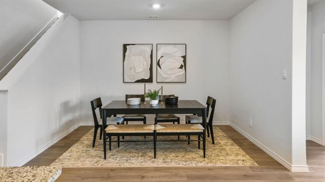 Furnished interior view inside a new home in The Preserve at Forum, Grand Prairie (Image 4). Furnished interior view inside a new home in The Preserve at Forum, Grand Prairie (Image 4).