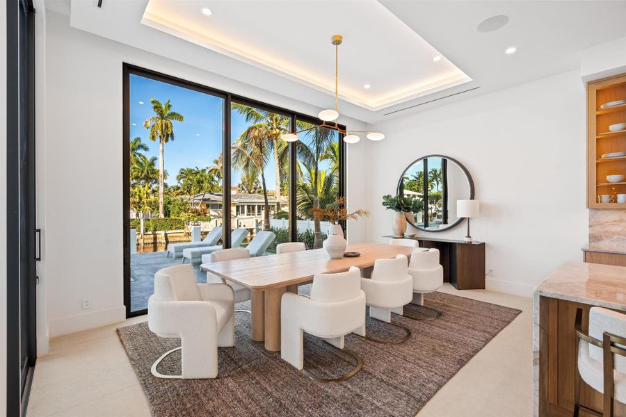 Furnished interior view inside a new home in , Delray Beach (Image 15).