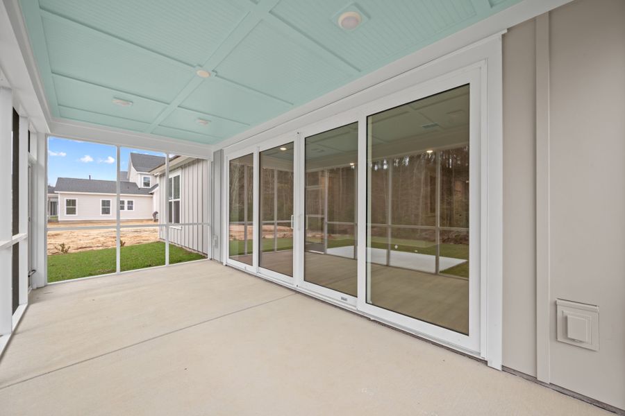 Exterior details and patio area of a home in Nexton, Summerville (Image 28).