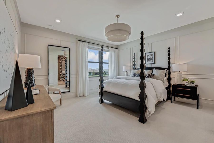Furnished interior view inside a new home in Apex at Avenir, Palm Beach Gardens (Image 64).