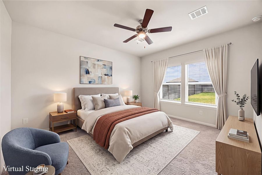 Furnished interior view inside a new home in Granger Pines, Conroe (Image 11).