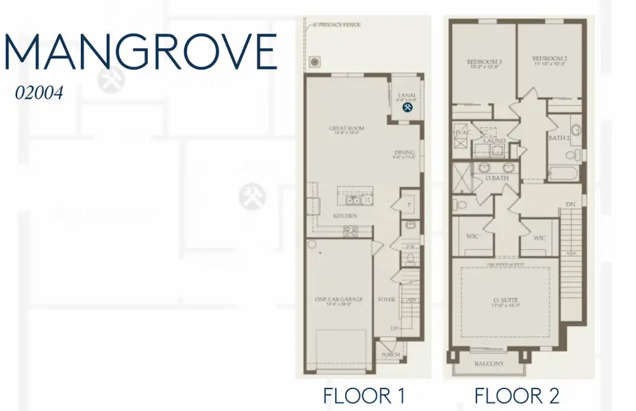 2D floor plan layout of this home in Coral Edge, Margate, FL (Image 3).