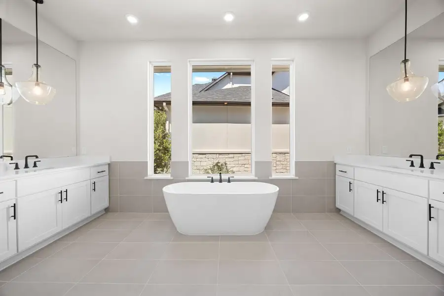 Furnished interior view inside a new home in Rough Hollow - Las Brisas, Austin (Image 6).