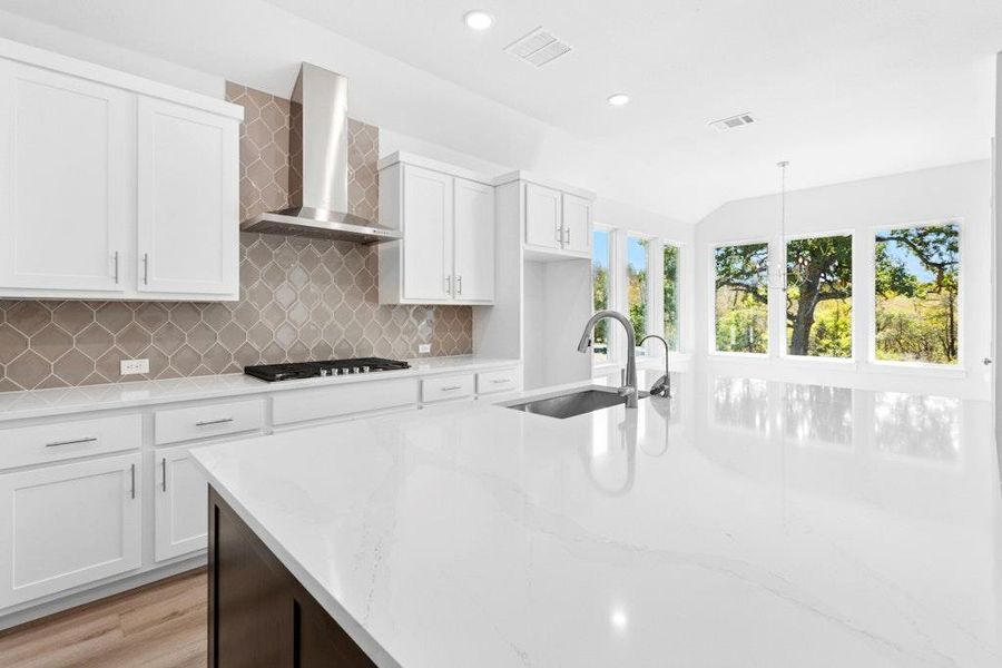 Furnished interior view inside a new home in Double Eagle Ranch, Cedar Creek (Image 5). Furnished interior view inside a new home in Double Eagle Ranch, Cedar Creek (Image 5).