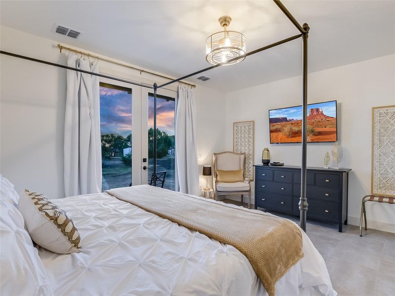 Primary Bedroom with Private Covered Porch