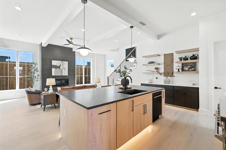 Furnished interior view inside a new home in , Roanoke (Image 30).