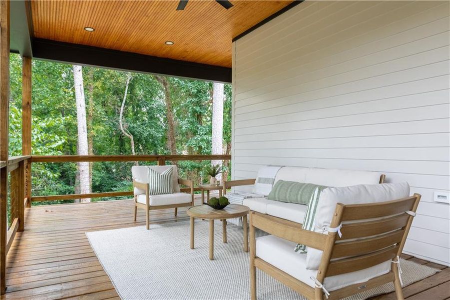 Exterior details and patio area of a home in , Smyrna (Image 27).