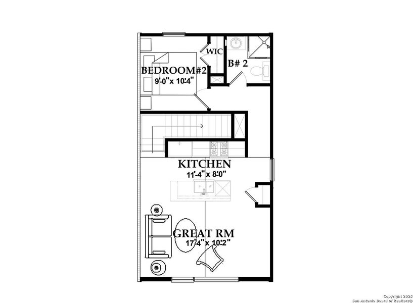 2D floor plan layout of this home in , San Antonio, TX (Image 4). 2D floor plan layout of this home in , San Antonio, TX (Image 4).