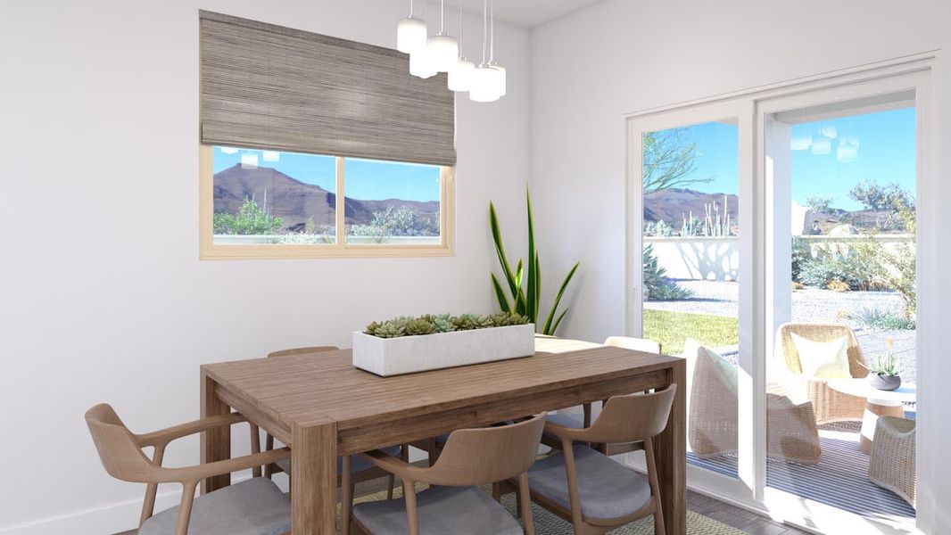 Dining Rendering for Pima at Northern Farms in Waddell, Arizona by Landsea Homes