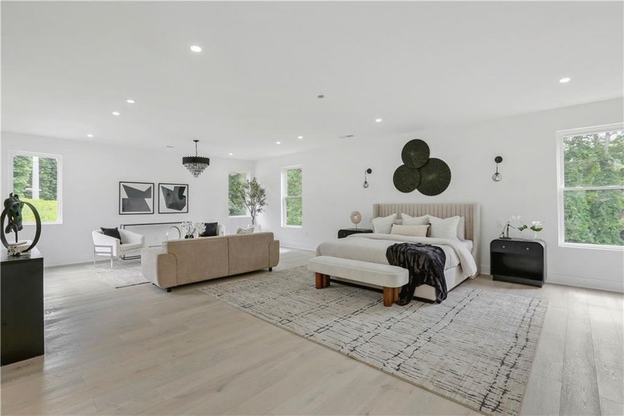 Furnished interior view inside a new home in , Atlanta (Image 11).