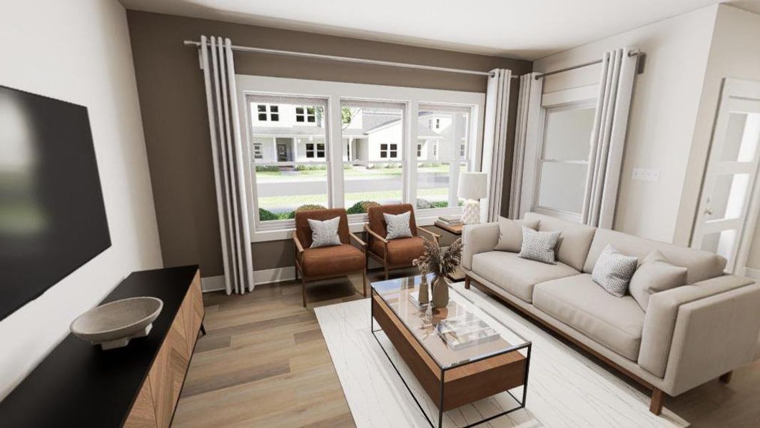 Furnished interior view inside a new home in Allen Park, Raleigh (Image 3).