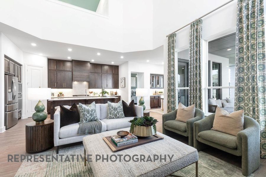 Furnished interior view inside a new home in Wolf Ranch: 51ft. lots, Georgetown (Image 11).