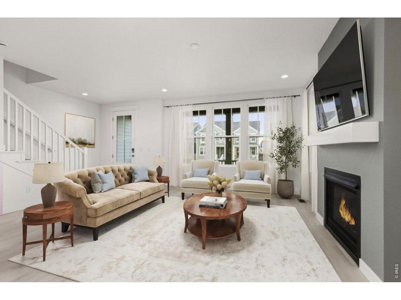 Furnished interior view inside a new home in Westerly, Erie (Image 12).