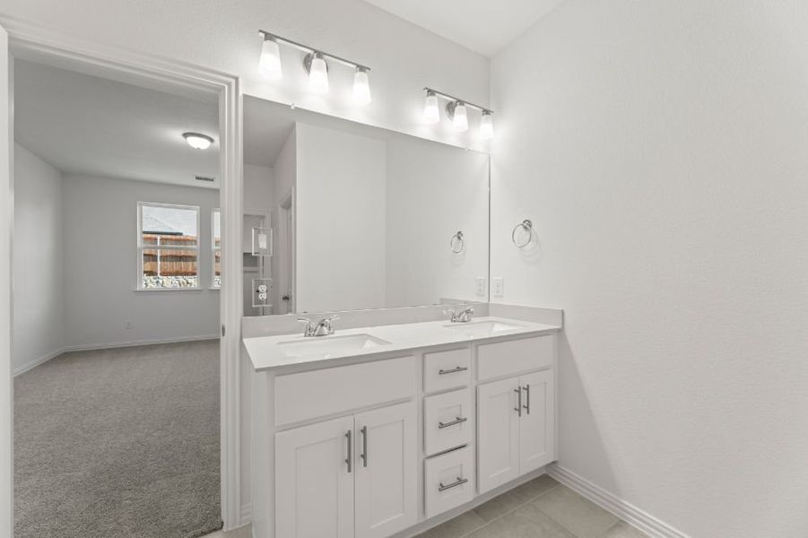 Representative furnished interior of a home built from the Lamar by UnionMain Homes in Elevon, Lavon (Image 5).