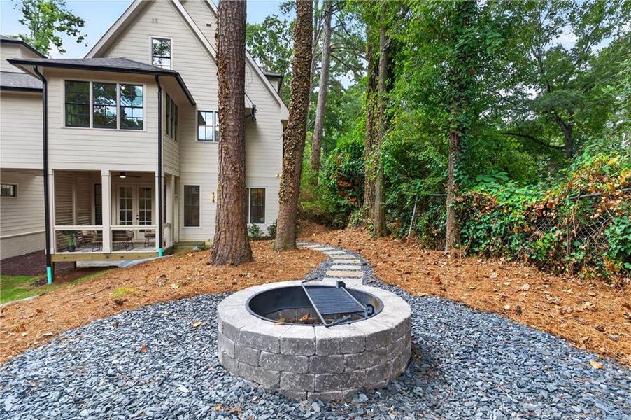 Exterior details and patio area of a home in , Atlanta (Image 4).