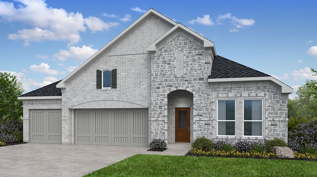 Representative exterior photo of a completed home built from the Garnet by Taylor Morrison in The Ranch at Uptown Celina 60s, Celina, TX (Image 20).
