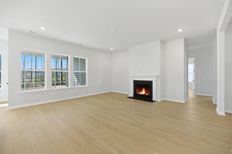 Spacious, unfurnished interior of a new home in Horizons at Summers Corner | 55+, Summerville (Image 23).