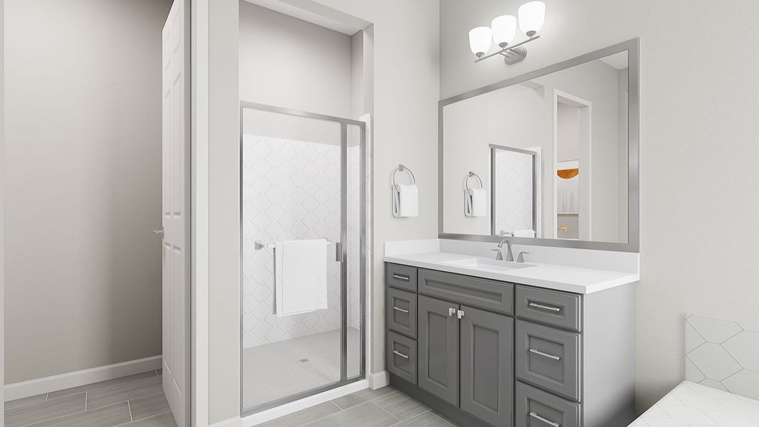 Representative furnished interior of a home built from the Spring Plan 50-2 by Tri Pointe Homes in Abel Ranch, Goodyear (Image 9).